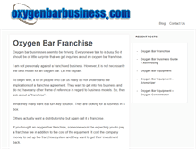 Tablet Screenshot of oxygenbarbusiness.com